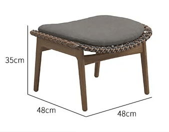 ที่วางขา BUNISE รุ่น MARAIS ขนาด 48×48×35 ซม. สีน้ำตาล_1